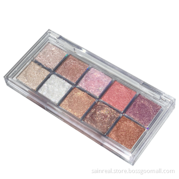 10 colors Private Label Makeup Eyeshadow